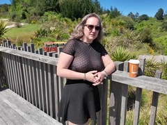 Heidi Blaze Hot MILF Sucks Cock in Woods Outdoor Blowjob