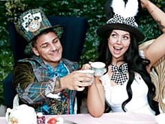 18 jaar, Grote kont, Grote lul, Pijpbeurt, Hondjeshouding, Natuurlijke tieten, Tiener, Tieten likken