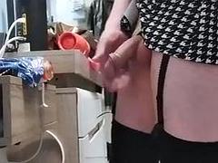 素人, イく瞬間, ハードコア, 下着, オナニー, 淫乱熟女, 磨き, シーメール