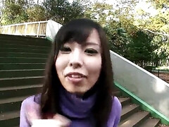 18, アジア人, 美女, フェラチオ, 茶髪の, アウトドア, ガリガリ, スペルマ