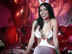 Valentine  s Day Nurse Cosplay ft. Canela Skin