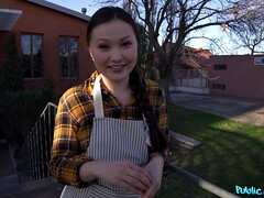 Enthousiasteling, Amerikaans, Bruinharig, Sperma, Lul, Buiten, Gezichtspunt, Tieten likken