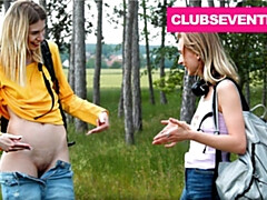 18, 美女, クラブ, 指いじり, なめる, 公共, ティーン, オッパイの