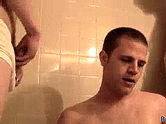 Anal, Cuarto de baño, Mamada, Corridas faciales, Gay, Masturbación, Trio