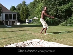 18 años, Verga grande, Rubia, Estilo perrito, Grupo, Interracial, Adolescente, Trio