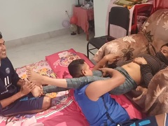 アナル, アジア人, 兄弟, イく瞬間, インド人, オマンコ, ガリガリ, ヤリマン