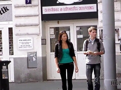 Amateur, Couple, Cocu, Tchèque, Petite femme, Pov, Public, Pute