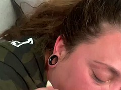 Amateur, Grosse bite, Gros seins, Noire, Sucer une bite, Tir de sperme, Noir ébène, Interracial