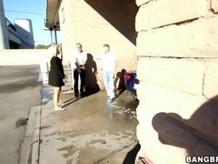 デカ尻, デカパイ, ブロンド, 茶髪の, イく瞬間, 手コキする, ハードコア, オージー