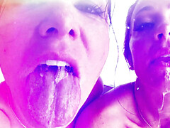 Candice, Karlee, Blair And Ana Give Slobbery Blowjob