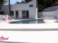 デカ尻, デカパイ, レズビアン, なめる, 熟年, 淫乱熟女, 母, ペニスバンド