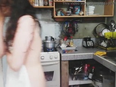 Culo grande, Cocina, Lesbiana, Tetas naturales, Orgasmo