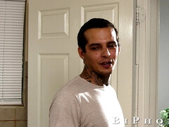 Anal, Bisexuelle, Sucer une bite, Brunette brune, Gorge profonde, Époux mari, Homme homme femme, Plan cul à trois