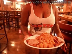 Gros cul, Gros seins, Noire, Noir ébène, Nudiste, Public, Pute, Pute