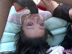 drank Adriana and Valentina share a huge fuckpole