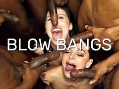 Asiatique, Gros seins, Blonde, Éjaculation interne, Partouze, Hard, Interracial, Nénés