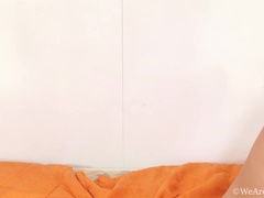 Braunhaarige, Behaart, Lingerie, Masturbation