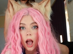 Cute webcam girl Rainy Storm is butt-fucked in POV-style scene