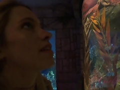 Badkamer, Vingeren, Vriendin, Buiten, Doordringend, Gezichtspunt, Openbaar, Tieten likken