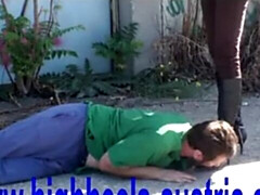 Bruinharig, Dominante vrouw, Fetisj, Duits, Hardcore, Likken, Openbaar, Realiteit