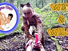 ディルド, 女, オナニー, アウトドア, 公共, ショートヘア, 一人, おもちゃ