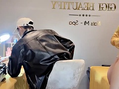 Leie, Asiatisch, Tussi, Masturbation, Sauna, Spielzeuge