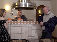 Blondine, Geschnappt, Papi, Freundin, Masturbation, Zierlich, Muschi, Rasiert