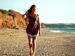 Strand, Grote mammen, Blond, Jurk, Hd, Masturbatie, Natuurlijke tieten, Dikke tepels