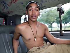 Amateur, Negro, Autobús, Ébano, Gay, Al aire libre, Estrella porno, Tatuaje