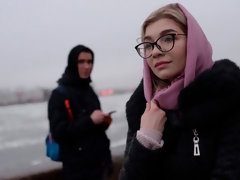 Arsch, Blondine, Hundestellung, Brille, Handjob, Küssen, Jungendliche (18+), Titten