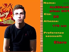 Luna Dark Italian Casting Couch - Young Guy Blowjob & Pussy Eating with Mature Brunette MILF