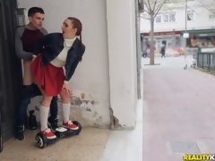 お尻, デカ尻, フェラチオ, バック, 毛深い, 女子高生, ティーン, オッパイの