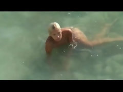 Enthousiasteling, Blond, Stel, Nudist, Buiten, Realiteit, Spion, Bekijker