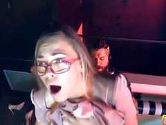 Slutty Hipster Girl Getting Pounded In The