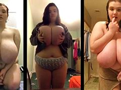 Leie, Tussi, Wohlbeleibte schöne frauen, Grosse titten, Braunhaarige, Kompilation, Masturbation, Titten