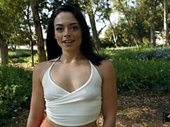 デカ尻, フェラチオ, 茶髪の, バック, 自然山雀, ショートヘア, ティーン, オッパイの