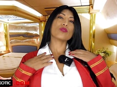 Warm Flight Attendant Temptation