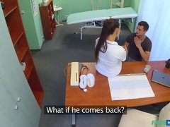 フェラチオ, 医者, バック, なめる, 看護婦, オマンコ, ユニフォーム, のぞき