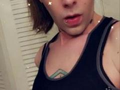 Belleza, Verga grande, Masturbación, Transexual, Flaco, Solo, Adolescente, Tetas