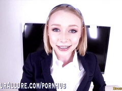 Athena May and Ellie Eilish swallow semen