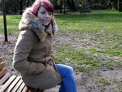 18 años, Estilo perrito, Orgasmo, Pequeña, Pelirrojo, Flaco, Solo, Tetas