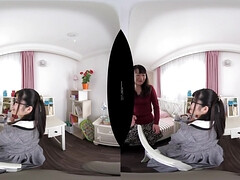 Japanese vr students share glasses intimate pov thrills