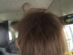 素人, デカパイ, フェラチオ, 車, バック, 指いじり, なめる, コキ