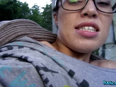 Enthousiasteling, Pijpbeurt, Sperma, Geld, Buiten, Gezichtspunt, Openbaar