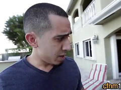 Cfnm young mocks and sucks