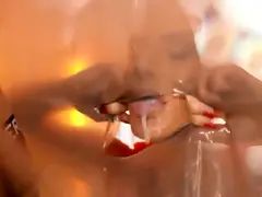 デカ尻, デカパイ, バック, 女 人男 人, Hd, なめる, 剃毛, 三人