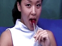 アジア人, フェラチオ, 茶髪の, 異人種間, オッパイの
