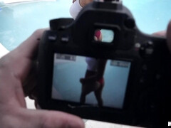 Kont, Pijpbeurt, Bruinharig, Gezichtspunt, Kut duiken, Spaans, Tiener, Tieten likken