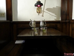 Blond Hair Babe Nadya Nabakova and her BF invite a TS to join in