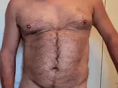 イく瞬間, ゲイ, 毛深い, オナニー, 一人